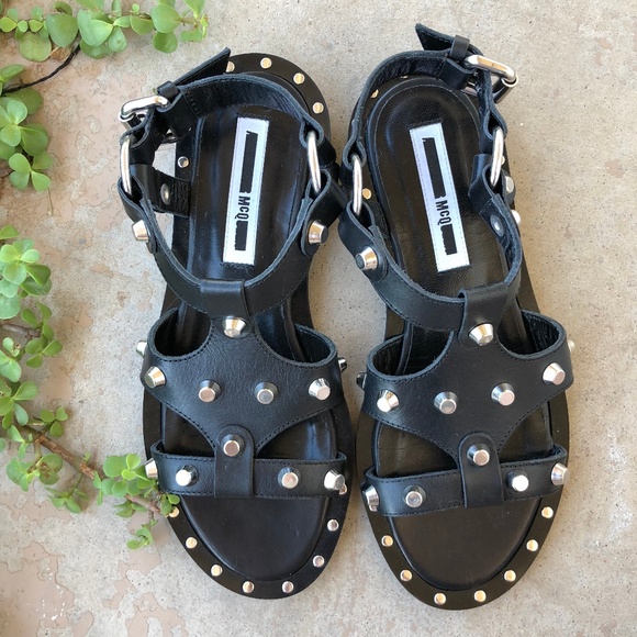 Alexander McQueen Shoes - Alexander McQueen MCQ Studded Solenie Sandals